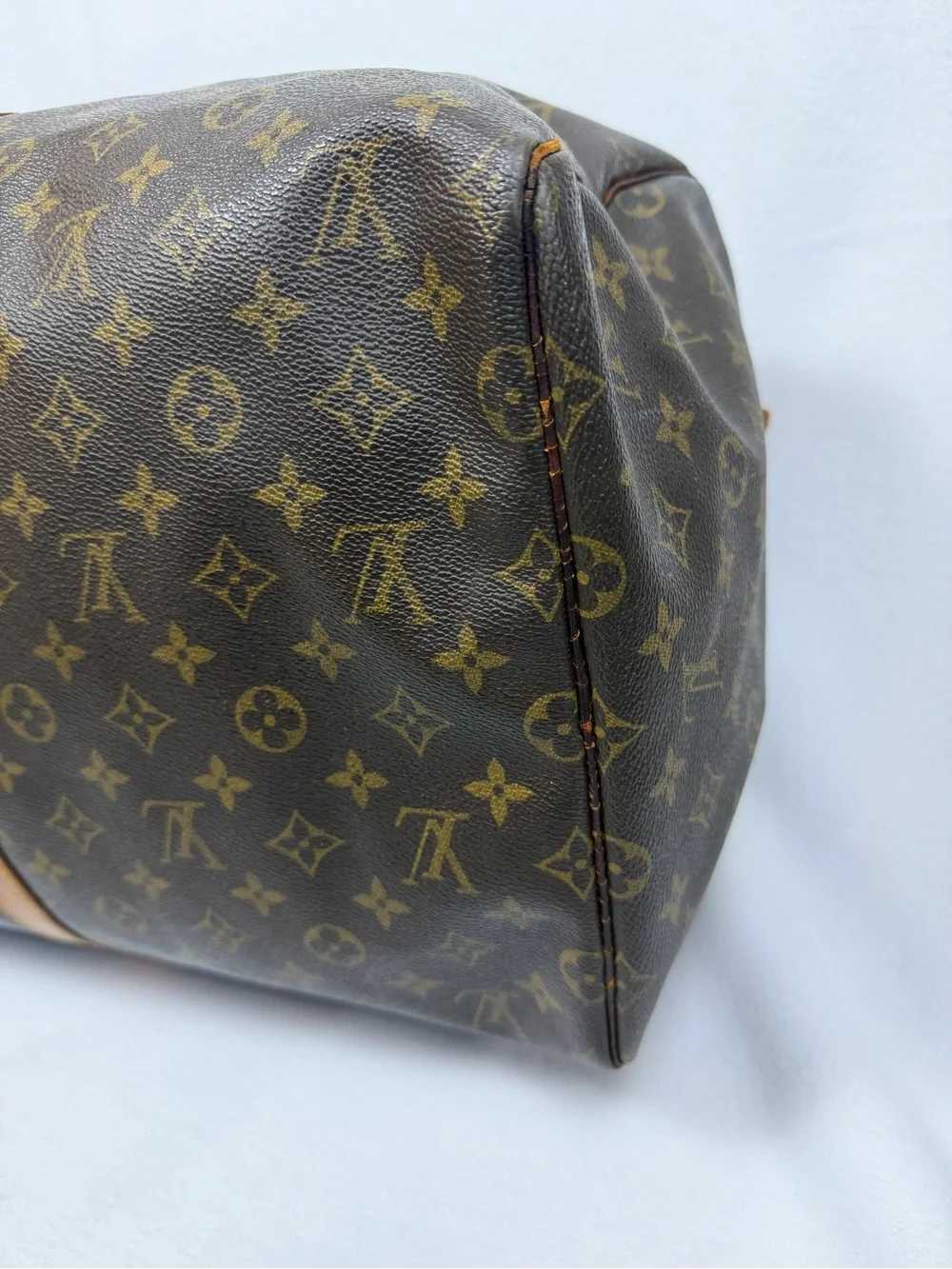 Vintage Louis Vuitton Keepall 55 Monogram Canvas Travel Duffle Bag 2001